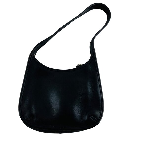 Coach Handbags - Vintage Coach Black Leather Small Ergo Mini Zip Handbag #9020 Made In The USA 19